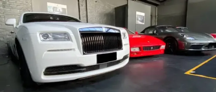 Rolls Royce Wraith, Ferrari Spider 648 and Porsche BoxterS